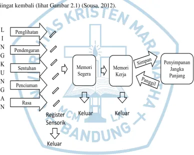 Gambar 2.1 Model Pemrosesan Informasi (Sousa, 2012)  