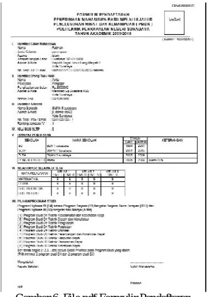 Gambar 6. File pdf Formulir Pendaftaran 