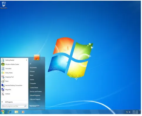 Gambar 2.1   Tampilan Windows 7 