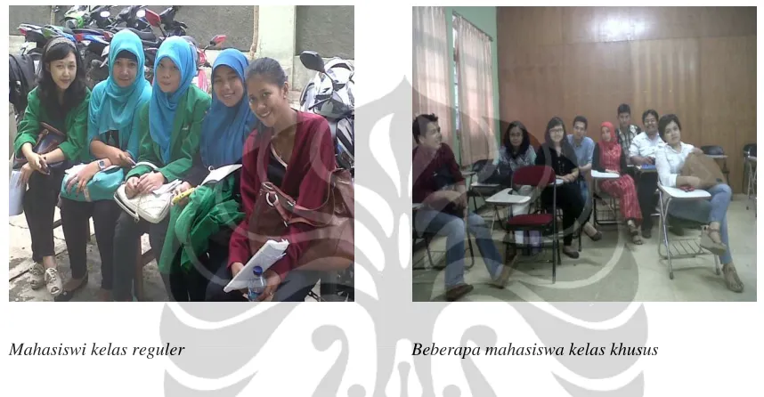 Gambar 4.1 : Mahasiswa kelas reguler dan mahasiswa kelas khusus 