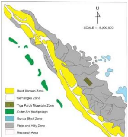 Figure 1 . Physiography of Sumatra (van Bemmelen, 1949) 