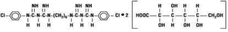 Gambar 1. Struktur kimia chlorhexidine 
