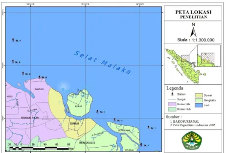 Gambar 1. Peta Lokasi penelitian 