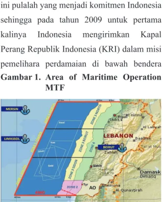 Gambar 1. Area of Maritime Operation  MTF