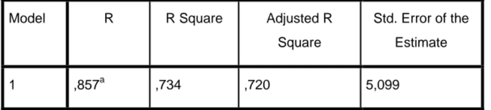 Tabel 4.13. Uji Koefisien Determinasi (R 2 ). 