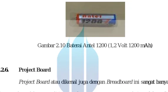 Gambar 2.10 Baterai Antel 1200 (1,2 Volt 1200 mAh) 
