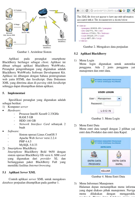 Gambar 3. Menu Login 