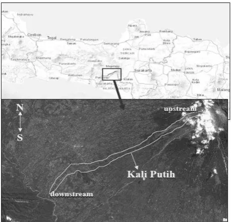 Figure 4. Location of study area in Putih River watershed 