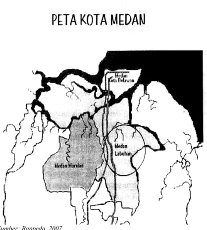 Gambar 2. Peta Kawasan Pesisir Kota Medan 