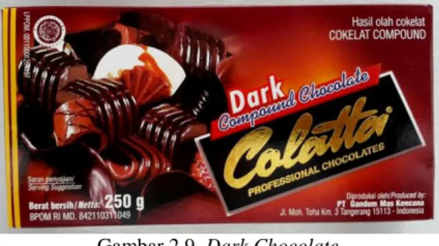 Gambar 2.9. Dark Chocolate  Sumber: Dokumentasi Pribadi  2.3.4.  Fruit Cocktail 
