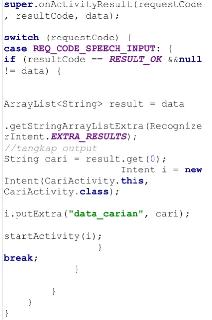 Gambar 11 Source Code Speech to Text 
