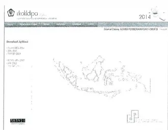 Gambar 4. Halaman Utama Aplikasi RKA-K/ L-DIPA Online 