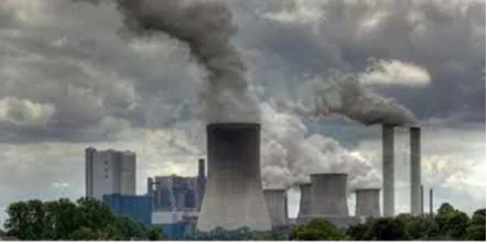Gambar 1. pencemaran udara akibat industri, 