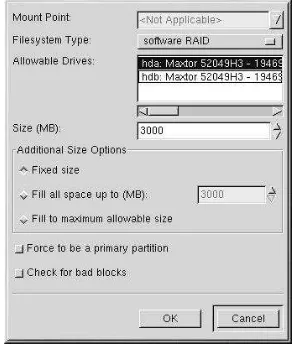 Figure 5-1. Creating a New RAID Partition
