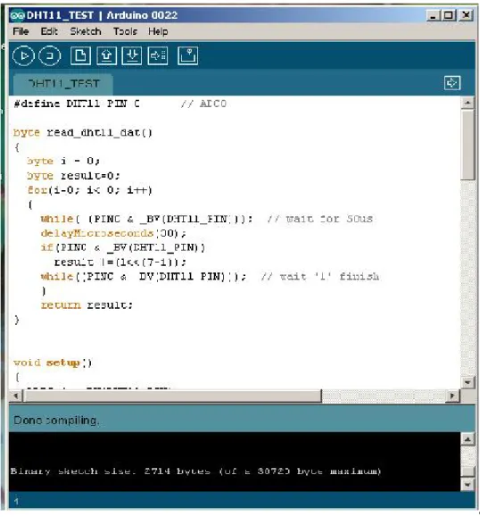 Gambar 3.4  Program Arduino IDE (Integrated Development  Environment) 