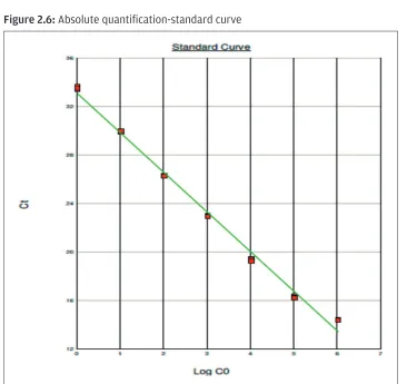 Figure 2.6: Absolute quantiication-standard curve