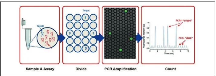 Figure 3.2: Separation and digital counting provide sensitive, absolute quantiication.