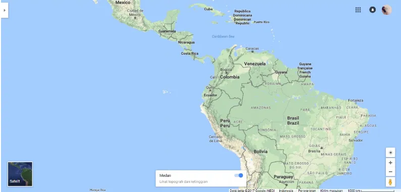 Gambar 1 Peta Venezuela