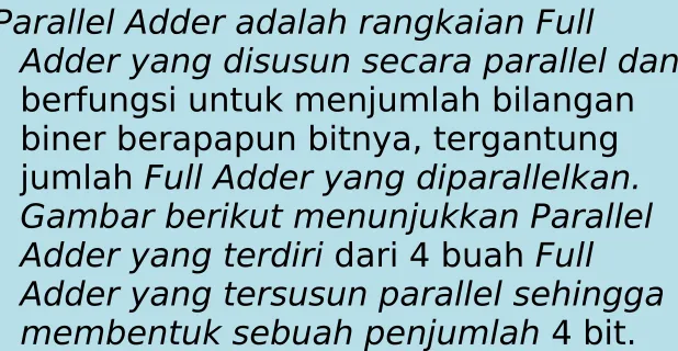Gambar berikut menunjukkan Parallel 