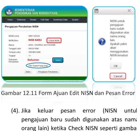 Gambar 12.10 Pilih Data Siswa 