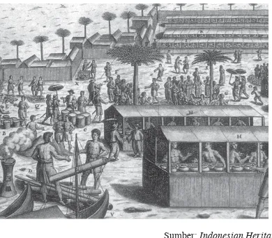 Gambar 9.3 Bahasa Melayu sebagai bahasaperantara perdagangan di Nusantara