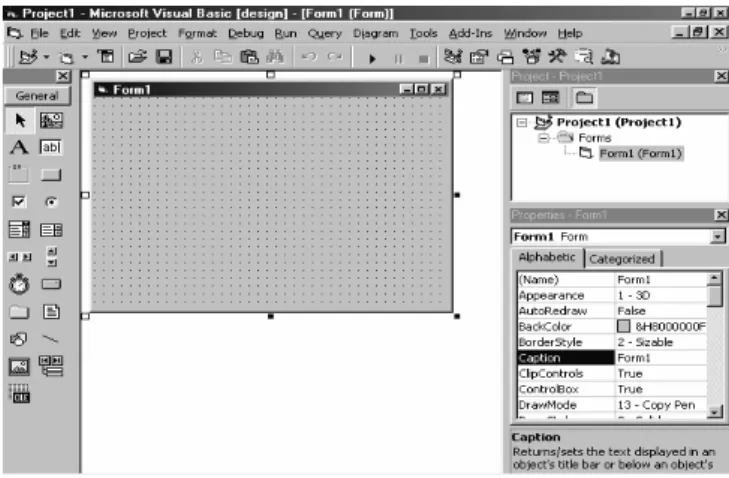 Gambar 2.1 Tampilan Visual Basic 