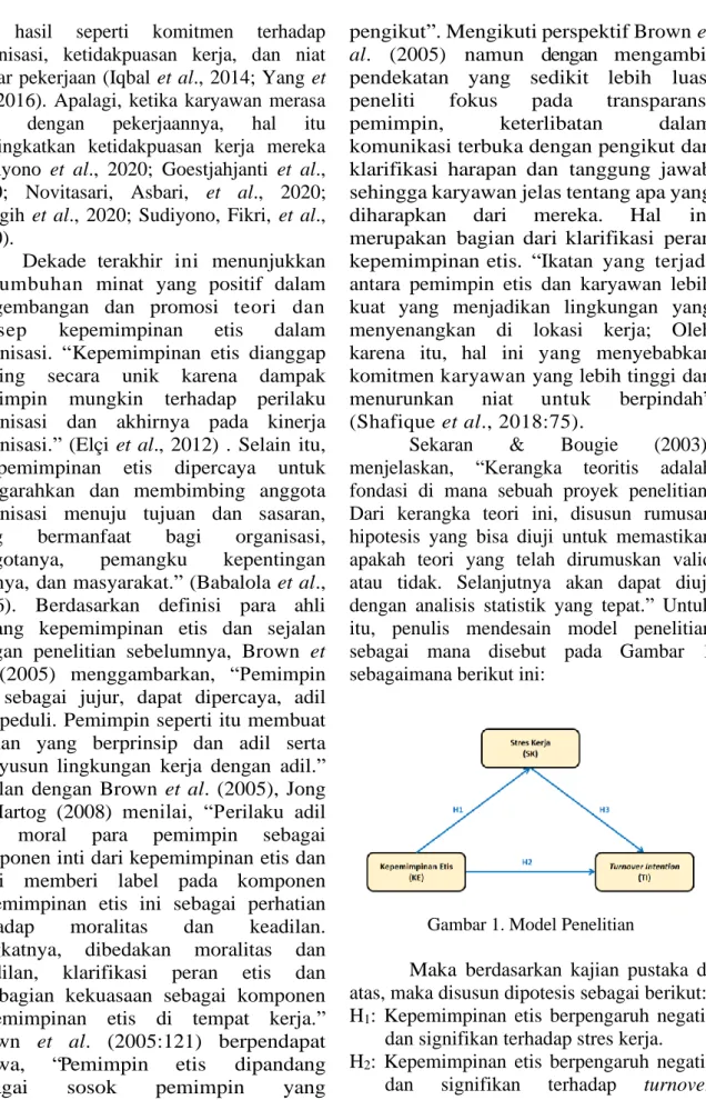 Gambar 1. Model Penelitian 