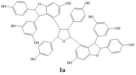Gambar 1. Unit-unit struktur senyawa 1 
