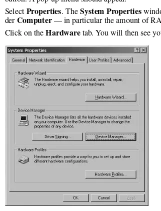 Figure 2-4. Windows 2000 System Properties — Hardware