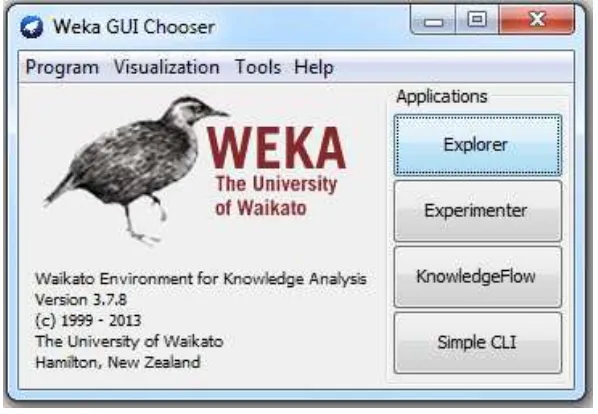 Gambar 3.5. Interface WEKA 3.7.8 
