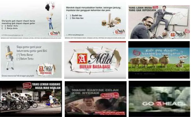 Gambar 3.3. Contoh Iklan TV A Mild Sumber : www.amild.com 