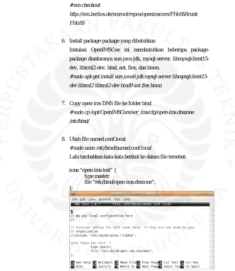 Gambar 3.2 Tampilan File named.conf.local localhost 