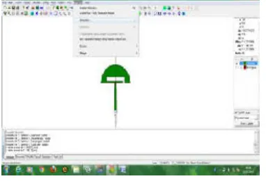 Gambar 5. Hasil Bentuk Lay Out Antena Microstrip 