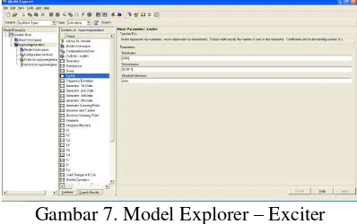 Gambar 7. Model Explorer – Exciter 
