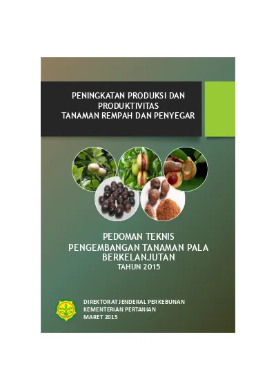 PENINGKATAN PRODUKSI DAN PRODUKTIVITAS TANAMAN REMPAH DAN PENYEGAR ...