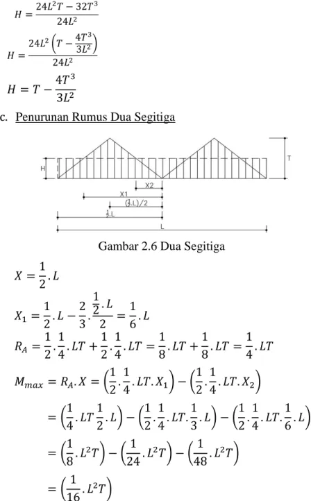 Gambar 2.6 Dua Segitiga  