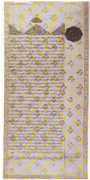 Figure 4. A letter from Sultan Syarif Uthman of 