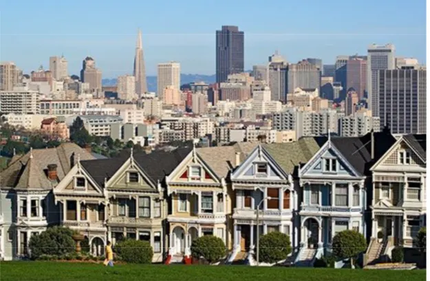 Gambar 3.2. Victorian Homes, San Francisco (sumber : internet) 