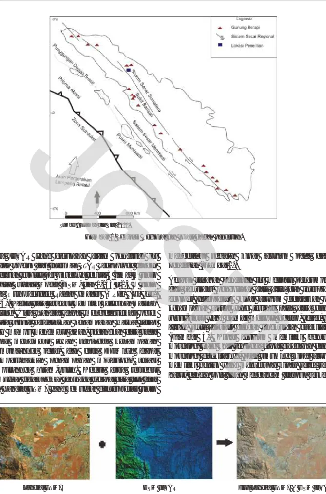 Gambar 1. Tektonik Regional dan lokasi daerah penelitian.