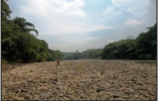 Foto 2.9  Endapan aluvial  sungai  lokasi pengamatan Sungai  Cibeet