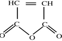 Gambar 2.4 Struktur maleat anhidrat (Kroschwitz, 1990). 