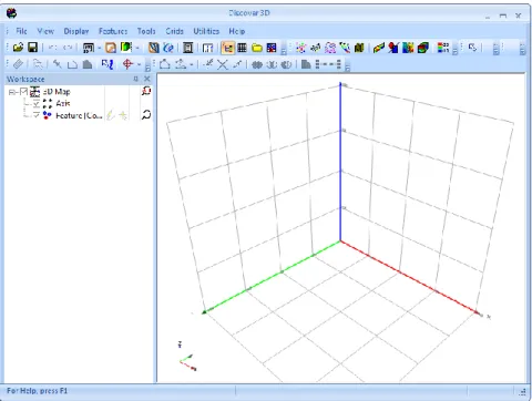 Gambar 3.6. Tampilan work sheet 3D Discover 