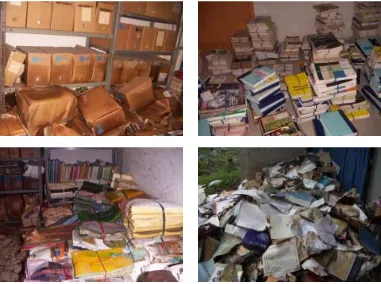 Gambar 2. Kerusakan di Ruang Penyimpanan Arsip Gedung Widya Sarwono LIPI