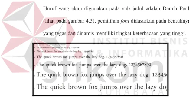 Gambar 4.4 Font West Java  Sumber : Hasi Olahan Peneliti, 2016 