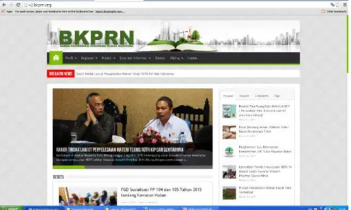 Gambar 4  Website BKPRN 
