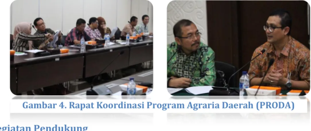 Gambar 4. Rapat Koordinasi Program Agraria Daerah (PRODA) 