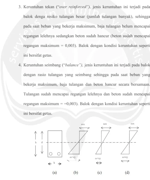 Gambar 3.1 Distribusi regangan ultimit 