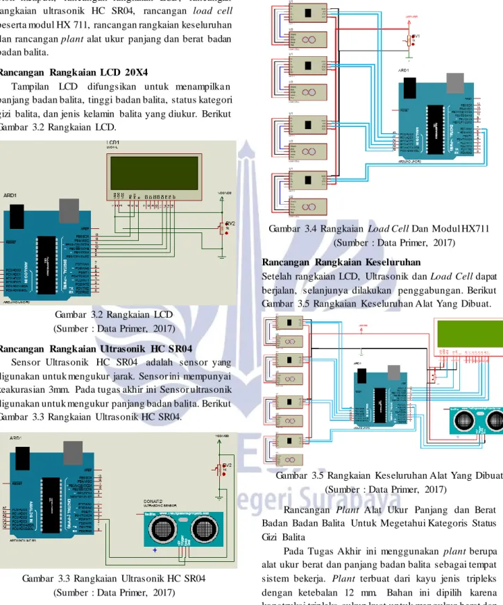 Gambar  3.2  Rangkaian  LCD  (Sumber  : Data Primer,  2017) 