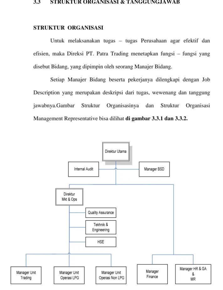 Gambar struktur organisasi 3.3.1 