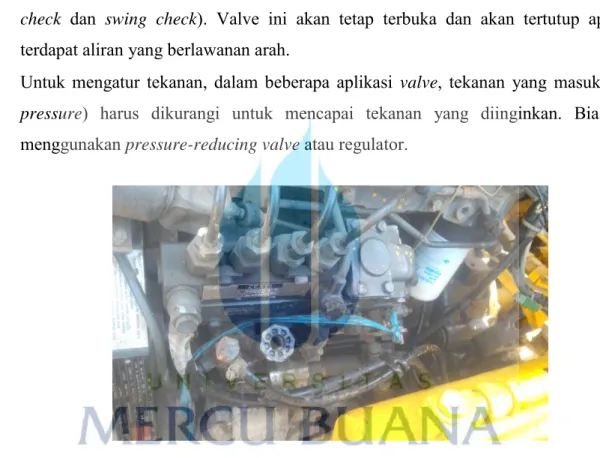 Gambar 3.16 Kontrol valve   (sumber: Jawara Kreasi Cemerlang, 2016) 